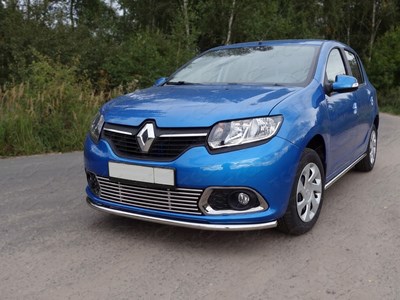 Решётка радиатора нижняя 12 мм Renault (рено) Sandero 2015 ― PEARPLUS.ru