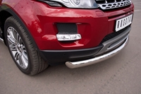 Защита бампера передняя из нержавеющей стали. 76мм (дуга) Land Rover (ленд ровер) Range Rover Evoque Prestige u Pure (2011 по наст.) 