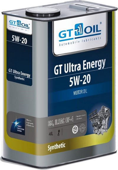 Моторное масло для бензиновых и дизильных двигателей GT Ultra Energy    (Синтетика)   5W20  (4л)
