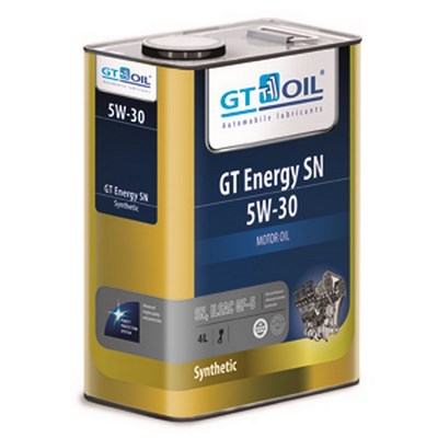Моторное масло для бензиновых и дизильных двигателей GT Energy SN  (Синтетика)  5W30 (4л) ― PEARPLUS.ru