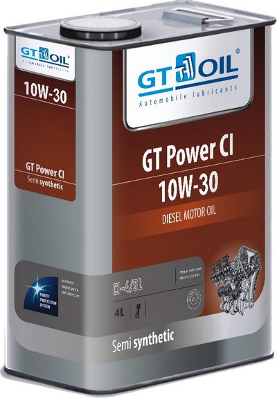 Моторное масло для дизельных двигателей GT Power CI  (П/синтетика)  10W-30 (4л) ― PEARPLUS.ru