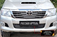 Защитная сетка переднего бампера Toyota (тойота) Hilux 2011-2013