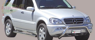 Защита бампера передняя 270/400 CDI Mercedes (мерседес) Ml-class (2002-2005) ― PEARPLUS.ru