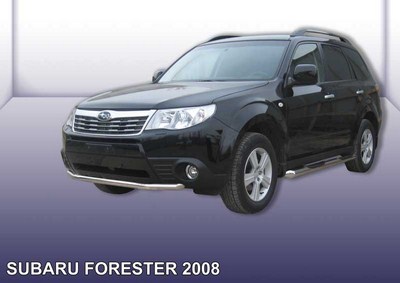 Пороги d76 с проступями Subaru (субару) Forester (форестер) (2013 по наст.) ― PEARPLUS.ru