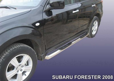 Пороги d57 труба Subaru (субару) Forester (форестер) (2013 по наст.) ― PEARPLUS.ru