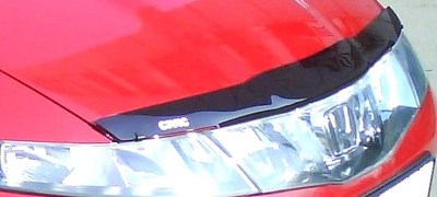 Дефлектор капота тёмный Honda Civic (2006-2011)