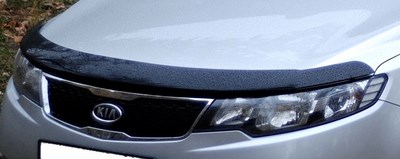 Дефлектор капота тёмный Kia Cerato sedan (2010 по наст.)