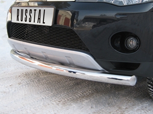Защита бампера передняя из нержавеющей стали. 76мм (дуга) Subaru Tribeca (2008 по наст.) 