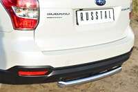 Защита заднего бампера d63 (дуга) Subaru (субару) Forester (форестер) 2013-