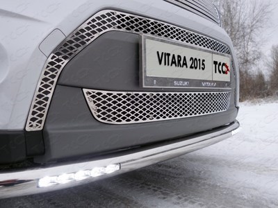 Решетка радиатора верхняя (лист)Suzuki Vitara 2015