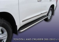 Защита штатного порога d42 Toyota Land Cruiser 200 (2012-2013)