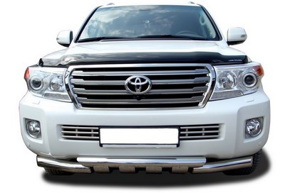 Защита переднего бампера с доп.защитой 76 мм (G.)  Toyota Land Cruiser J200 (2012 по наст.)