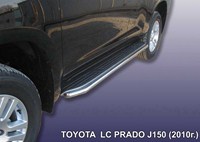 Защита штатного порога d42 Toyota (тойота) Land Cruiser (круизер) (ленд крузер) Prado J150 (2009-2013) 