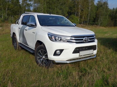 Защита передняя нижняя 76, 1 мм Toyota (тойота) Hilux 2015 ― PEARPLUS.ru