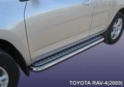 Пороги d57 с листом Toyota (тойота) RAV4 (рав 4) (2009-2010) ― PEARPLUS.ru