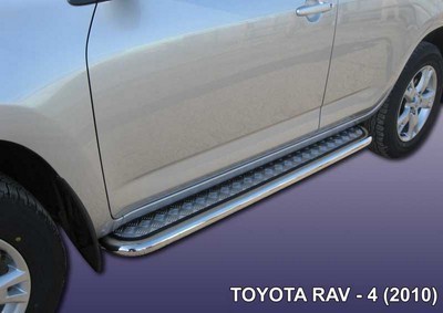 Пороги d57 с листом Toyota (тойота) RAV4 (рав 4) (2010-2012) ― PEARPLUS.ru