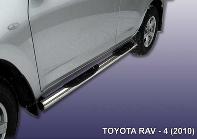 Пороги d76 с проступями Toyota (тойота) RAV4 (рав 4) (2010-2012) ― PEARPLUS.ru