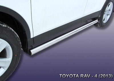 Пороги d76 труба Toyota (тойота) RAV4 (рав 4) (2012 по наст.) ― PEARPLUS.ru