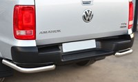 Защита заднего бампера уголки 60 мм Volkswagen (фольксваген) Amarok (амарок) (2010-2013) 