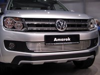 Накладка на решетку бампера d12 Volkswagen (фольксваген) Amarok (амарок) 2010-