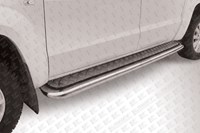 Пороги d57 с листом Volkswagen (фольксваген) Amarok (амарок) (2010-2012) 