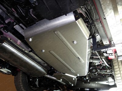 Защита бака (алюминий) 4 мм Hyundai Santa Fe Premium 2015