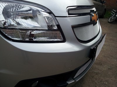 Защита радиатора Chevrolet Orlando 2011- chrome верх