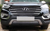 Защита радиатора Hyundai (хендай) Santa Fe (санта фе) Grand 2013- chrome