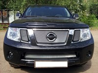 Защита радиатора Nissan (ниссан) Pathfinder (NAVARA) 2012-2015 chrome верх