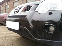 Защита радиатора Nissan (ниссан) X-Trail 2011-2014 black низ 