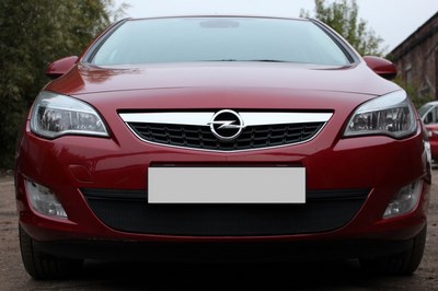 Защита радиатора Opel Astra J 2010-2013 black
