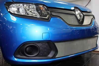 Защита радиатора Renault Sandero 2014- chrome низ