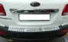 Защитная накладка алюминевая с логотипом на задний бампер с логотипом. Kia (киа) Sorento R (2013 по наст.) 