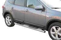 Боковые подножки (Пороги, Защита порогов) Nissan Qashqai 2 (2008 по наст.) SKU:48830qe