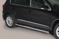 Боковые пороги с площадкой для ног  Volkswagen Tiguan (2011 по наст.) 