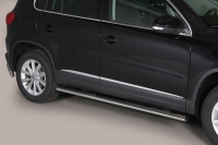 Боковые пороги с площадкой для ног Volkswagen Tiguan (2011 по наст.) SKU:61883qw