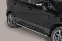 Боковые пороги овальные с площадкой нержавеющая сталь Ford Ecosport (2014 по наст.) SKU:351930qw