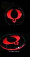 Эмблема на багажник со светодиодной подсветкой 2-Way (БЕЛЫЙ-ЖЕЛТЫЙ) для SsangYong Korando C (CHANGE UP)
