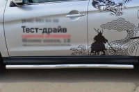 Пороги труба d63 (заглушка в виде полушария из нержавеющей стали) Mitsubishi (митсубиси) ASX 2013 ― PEARPLUS.ru