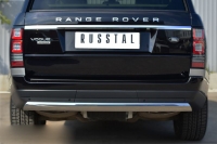 Защита заднего бампера 75х42 (дуга) Land Rover (ленд ровер) Range Rover Vogue (2013 по наст.) ― PEARPLUS.ru
