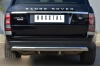 Защита заднего бампера 75х42 (дуга) Land Rover (ленд ровер) Range Rover Vogue (2013 по наст.) 