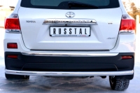 Защита заднего бампера d63 (секции) Toyota (тойота) Highlander 2010 ― PEARPLUS.ru