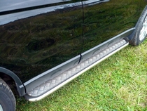 Пороги с алюмин. листом 42 мм Honda (хонда) CR-V (2007-) 