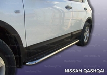 Пороги с алюмин. листом 60 мм Nissan (ниссан) Qashqai (кашкай +2) (кашкай) SKU:466472qw