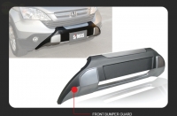    Защита бампера передняя + молдинги на противотуманные фары хром   Honda  CR-V (2007-2010)