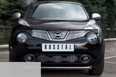 Защита переднего бампера d63 (дуга) Nissan (ниссан) Juke (жук) (2010 по наст.)  ― PEARPLUS.ru