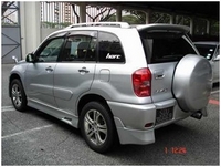 Спойлер на багажник (грунтованный) на Toyota (тойота) RAV4 (рав 4) 2000-2005