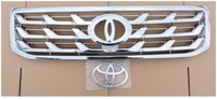 Решётка радиатора, хром на Toyota (тойота) Land Cruiser (круизер) (ленд крузер) Prado J120 2003-2010