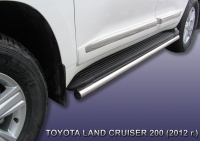 Защита штатного порога d57 Toyota (тойота) Land Cruiser (круизер) (ленд крузер) 200 (2012-2013) 