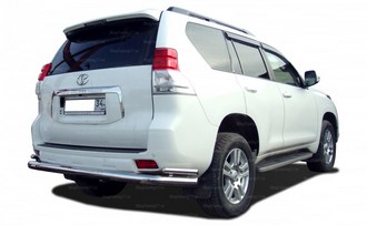 Toyota Land Cruiser Prado 150 2014 Защита заднего бампера угловая большая SKU:465788qw